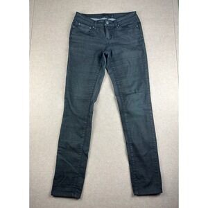 PrAna Jeans Women 2/26 Gray Stretch Denim Skinny Mid Rise Regular Fit‎ Pants